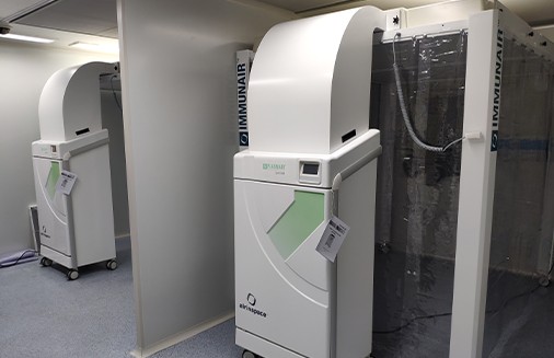  中国医学科学院血液病医院（中国医学科学院血液学研究所）生物洁净病区批量配置爱茵斯贝等离子空气消毒机洁净罩，为造血干细胞移植提供高品质环境安全等级保障。